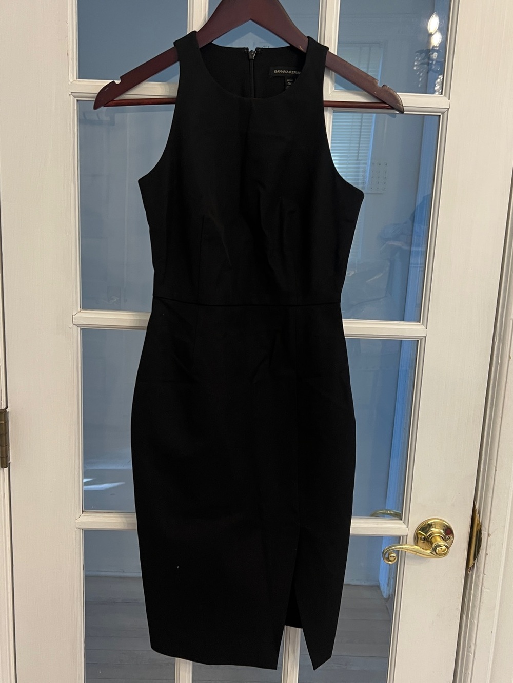 BANANA REPUBLIC Women’s Black Modern Tailored Sheath Sleeveless Pencil Dress 00P